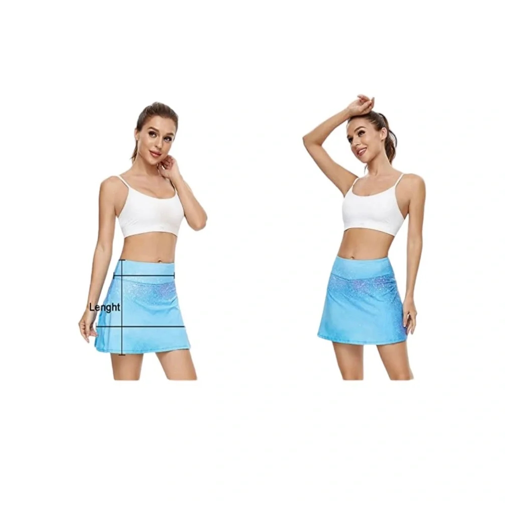 Tennis Golf Pickleball Skirt Pleated High Waisted Skort with Pocket Shorts NWOT - Picture 5 of 10